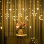اضواء زينة رمضان على شكل نجوم و هلال 2 متر