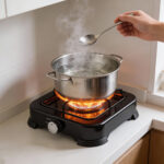 ⁦موقد غاز بعين واحدى مع غطاء آمان من دينكس بضمان عامين⁩ - الصورة ⁦4⁩