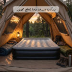 ⁦سرير اوتوماتيكي قابل للنفخ هوائي فاخر للمنزل والتخييم⁩ - الصورة ⁦4⁩